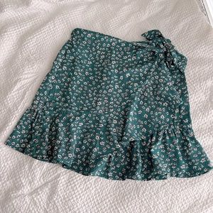 Shein wrap mini skirt